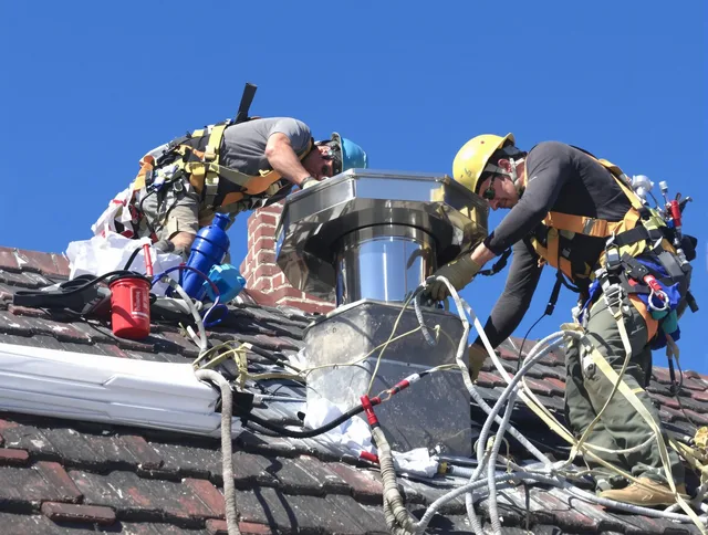 Protective chimney cap installed by La Mirada Chimney Sweep in La Mirada, CA