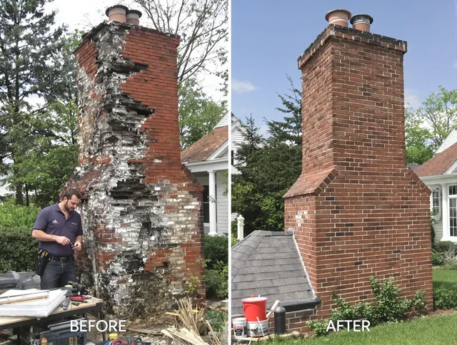 La Mirada Chimney Sweep performing a full chimney restoration in La Mirada, CA