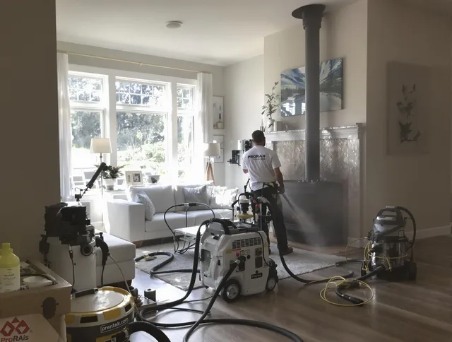 Soot removal service by La Mirada Chimney Sweep for a fireplace in La Mirada, CA